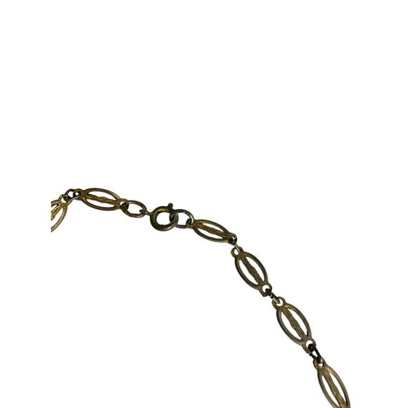 Goldtone Virgin Mary Madonna Pendant Filigree 24 Inch Necklace - Picture 6 of 7